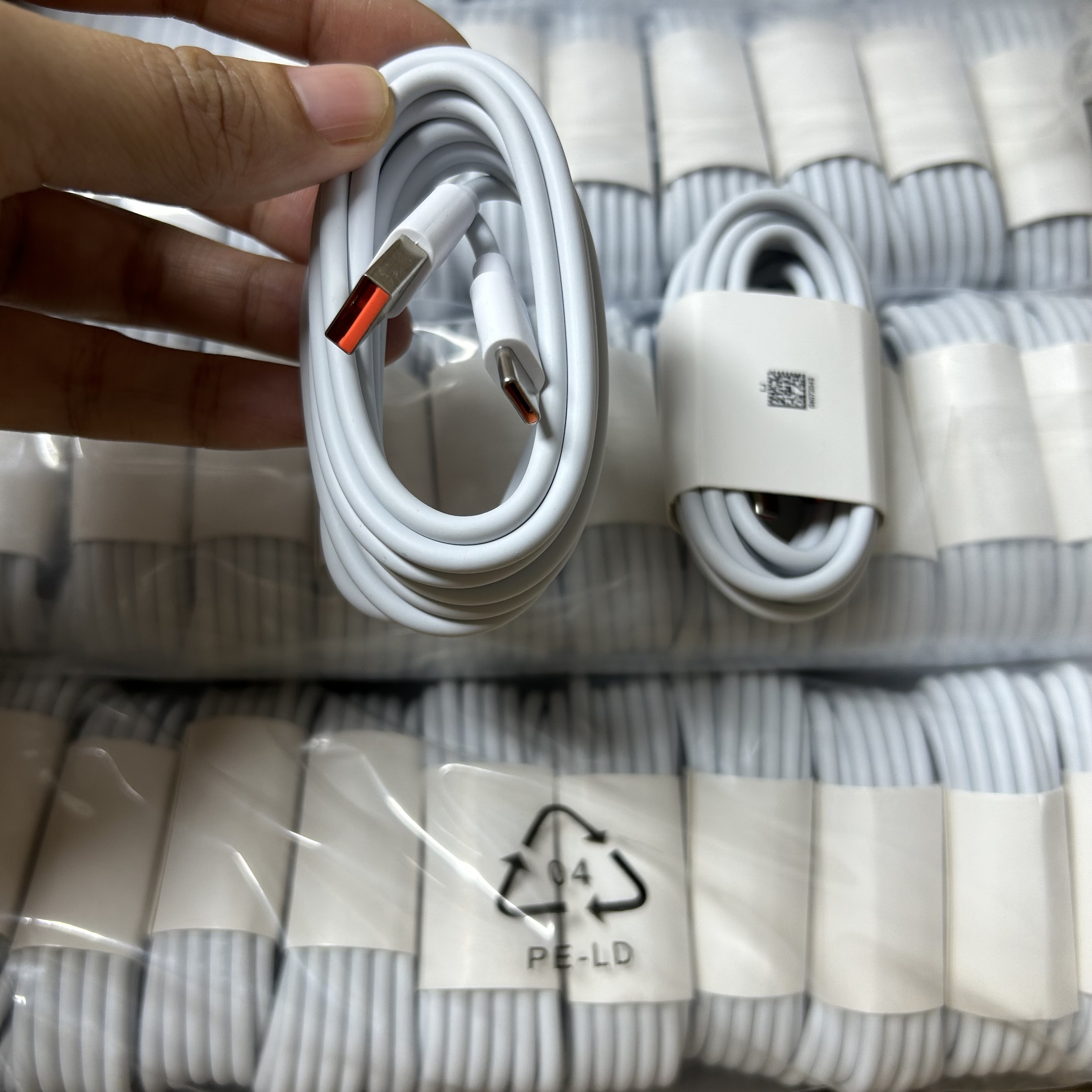 6a Super Charging Usb Type C Cable Durable Pvc Fast Charger Data Sync Lead High Speed For Android Smartphone Tablet Desk