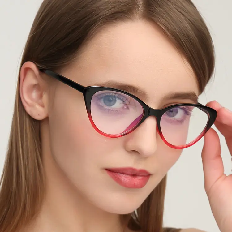 뜨거운 고양이 눈 패션 광학 안경 프레임 여성 투명 안경 안경 프레임 안경
