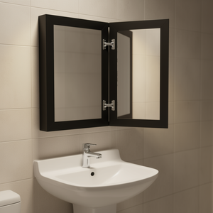 Estantes Ajustables, Espejo de 14 x 24 Pulgadas, Botiquín con Marco Negro, para Colgar en la Pared, para Baño, Modelo D0100X3GFM2 - Product Image 2