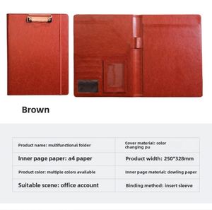 Promotion <b>A4</b> Multifunction Leather Folder for Business Contracts Customizable with Logo - Product Image 2
