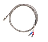 Sonde de température à thermocouple de type K avec vis M6, 1/2/3/5m, en acier inoxydable pour four industriel