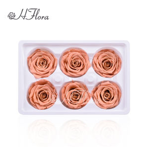 Matériaux de bricolage pour fleurs décoratives en gros, têtes de roses préservées de 5-6 cm, bouquets décoratifs de mariage, fleurs éternelles - Product Image 6