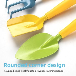 3Pcs <b>Kids</b> Garden Tool Set, Shovel Rake <b>for</b> Outdoor Planting, Beach <b>Sand</b> & Shell Digging Toy, Multi-use Gardening Hand Tools - Product Image 3