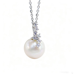 อุปกรณ์ทำเครื่องประดับมุก DIY ตัวเรือนจี้เงินแท้ S925 สำหรับลูกปัดขนาด 11-13 มม. ทรงเจ้าหญิง ตัวเรือนเปล่าสำหรับผู้หญิง มีตัวเลือกสีทองและสีเงิน - Product Image 5