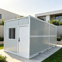 Casa Contenedor Prefabricada Desmontable, Resistente a la Humedad, Unidad Individual, Ensamblaje con Pernos, Estructura de Acero Grueso, Cabaña Prefabricada