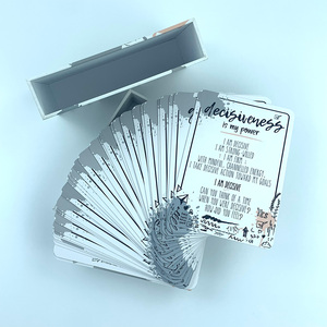 Carte dei Tarocchi Ecologiche, Mazzo di Carte Oracolo, Carte da Gioco in Carta, Carte di Affermazione Positiva, Stampa Personalizzata con Guida - Product Image 5