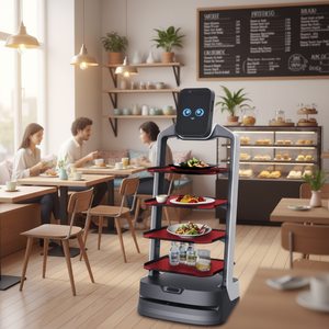 <span class=keywords><strong>Robot</strong></span> <span class=keywords><strong>de</strong></span> livraison <span class=keywords><strong>de</strong></span> service intelligent, <span class=keywords><strong>robot</strong></span> <span class=keywords><strong>de</strong></span> service sans rail, livraison <span class=keywords><strong>de</strong></span> restaurant, rappel vocal - Product Image 5