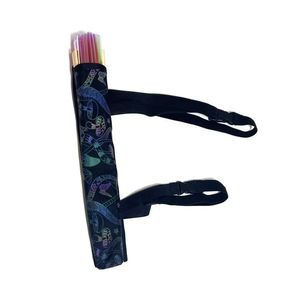 Custom Various Printed Large Decorative Bamboo Crafts New Style Large Glitter Folding Bamboo Fabric Clack Rave Fans Holster