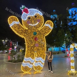 <b>Christmas</b> Decorative <b>Light</b> Gingerbread Man for Outdoor Plazas Resorts Parks Shopping Centers and Festive Events - Product Image 4