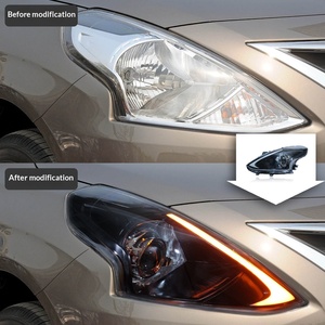 Conjunto de Faros Delanteros TYPY para Nissan Sunny, Lentes LED Modificadas, Ojo de Diablo, Luz Diurna, Señal de Giro Dinámica, 12V - Product Image 2