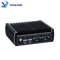 Ordenador de Escritorio Thin Client Más Vendido, Core I3 7100U I5 7200U, Ordenador Industrial Sin Ventilador con 1 Ranura M.2 y 1 Disco Duro de 2.5