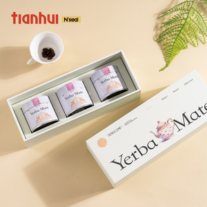 Caja Rectangular de Cartón Tianhui con Latas Metálicas Herméticas, Caja de Embalaje Personalizada para Té, para Guardar <span class=keywords><strong>Yerba</strong></span> <span class=keywords><strong>Mate</strong></span> y Hierbas Secas - Product Image 2