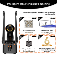 Machine de service de tennis de table Pusang DoraPro avec contrôle par application, auto-programmable, pour entraînement à domicile et pour les élèves du collège