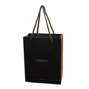 Yazole H2 Hoge Kwaliteit China Fabriek Luxe Zwart Horloge Gift Bag Voor Verkoop Goedkope Papier Geschenk Zakken