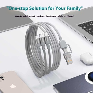 <span class=keywords><strong>C</strong></span>âble chargeur de téléphone tressé en nylon <span class=keywords><strong>2</strong></span> en 3 100W Usbc Usb Type <span class=keywords><strong>c</strong></span> Type-<span class=keywords><strong>c</strong></span> à Pd - Product Image 4