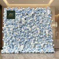 Groothandel Kunstbloemen Wanddecoratie, Zijden Bloemenwand voor Hotel Restaurant Fotohokje Feestdecoratie