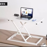 Convertisseur de bureau debout Black X-Lift, réglable en hauteur sur 7 niveaux, support pliable pour ordinateur portable, bureau assis-debout