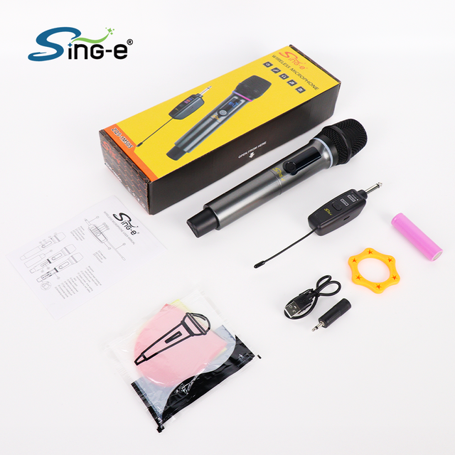 SING-E ZQS2M506 Wholesale Sing Using a Professional BT Rechargeable Microphone Wireless Karaoke Digital Microphone