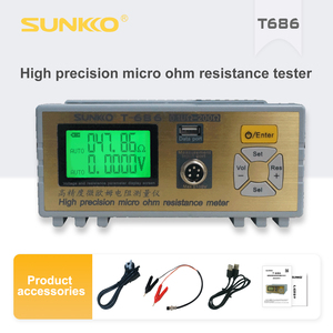 Sunkko điện trở T-686 đo lường phân tích độ chính xác cao Micro Ohm kháng Tester Relay biến áp kháng phân tích - Product Image 6