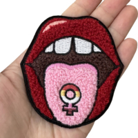 Patchs brodés personnalisés en chenille et sequins thermocollants, badges à coudre avec logo laser, appliques pour chapeaux, sacs et vêtements