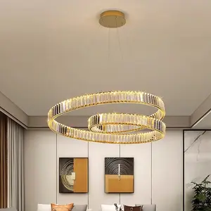 Zhongshan Moderno lámparas LED araña de cristal techo luces colgantes de lujo para comedor Dubai lámparas colgantes