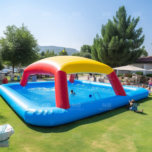 Bể bơi phao hình cầu cầu vồng NB-WTP001 khuyến mãi mùa hè dành cho trẻ em, khu vui chơi bể bơi ngoài trời, bể bơi trẻ em - Product Image 4