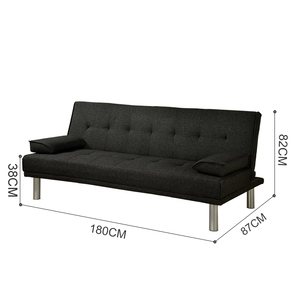 Sofá cama de estilo nórdico moderno para sala de estar, dormitorio, apartamento, oficina, sofá cama de terciopelo, sofá cama convertible personalizable - Product Image 4