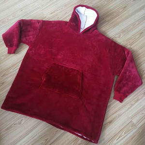Sweat à capuche pour adulte, couverture en microfibre, pull chaud d'intérieur, vente en gros, 2020 - Product Image 5