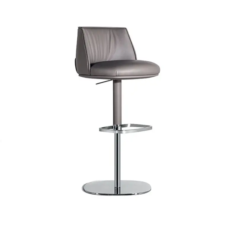 Легкий роскошный высокий стул барный стул подъемник роторный из нержавеющей стали кожаный барный стул