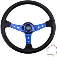 الأزرق سباق الانجراف عجلة القيادة diameter350mm لسيارات bmw عجلة القيادة الألعاب لعبة سباق سيارات عجلة القيادة