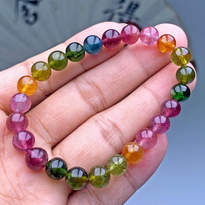 Bracelet en perles de tourmaline à breloques en pierre naturelle ST324 - Product Image 3