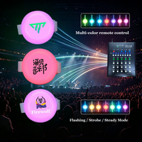 Bracelet LED pour festival de musique, télécommande, 15 couleurs, logo personnalisé, étanche, 8*28CM, bracelet de soutien pour concert et fête