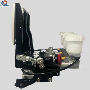 Nouvel ensemble de pédales de course réglables en aluminium CNC pour boîte de vitesses à 3 pédales, montage au sol, avec maître-cylindre de frein à décalage de freinage réglable pour - Product Image 5