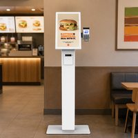 Kiosque de commande de restaurant à écran tactile, format et taille personnalisés, avec SDK, scanner et imprimante, modèle sur pied – Vente chaude directe usine