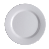 Assiette de présentation ronde en mélamine incassable, grande taille, 11 pouces, blanche, pour restaurant