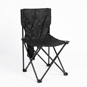 كرسي تخييم قابل للطي محمول مصنوع من قماش أكسفورد متين مع حقيبة حمل للاستخدام في الهواء الطلق والصيد والشاطئ والحدائق والفنادق - Product Image 4