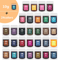 Kit de teinture tie-dye DIY Osbang Manufacturer, 24 couleurs, 10g de poudre réactive pour tissus, pour adultes et enfants, kit DIY pour T-shirt
