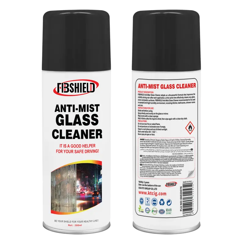 FIBSHIELD – produit d'entretien de voiture, nettoyeur de verre anti-buée, spray de nettoyage de pare-brise