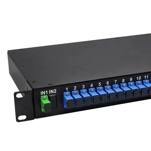 Répartiteur PLC en rack NT-LINK 1x2 1x4 1x8 1x16 1x32 1x64 2x2 2x4 2x8 2x16 2x32 Fibre optique type de montage en rack PLC Splitter