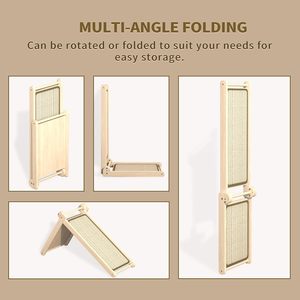 แผ่นรอยขีดข่วนแมวและแผ่นรอยขีดข่วนสำหรับใช้ในบ้านพร้อมกระดานขูดแมวลูกแมวแคทนิป - Product Image 5