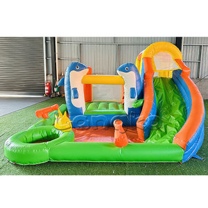 Nouveau design <span class=keywords><strong>de</strong></span> sirène gonflable château gonflable d'intérieur gonflable saut gonflable toboggan combiné - Product Image 4