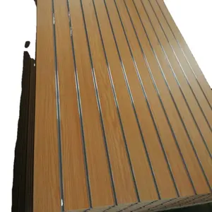 melamine or pvc slotted mdf board with aluminum strips