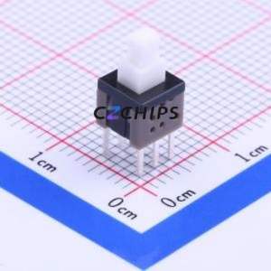 K8-5851D-L1 <b>Push</b> <b>Button</b> <b>Switch</b> Through hole Component (THT) <b>Switch</b> Self-Locking Rectangle <b>Button</b> Through Hole 100mA - Product Image 1