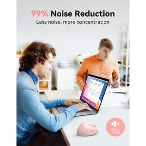 Ratón Vertical Ergonómico Tecknet, 4800 DPI, Inalámbrico, 6 Botones Programables, 2.4G, Silencioso, Cable Tipo-C para Oficina y Juegos - Product Image 6