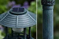 Bassin à oiseaux en résine en forme de feuille de lotus, à montage facile, alimenté par énergie solaire, écologique, résistant à la rouille, avec lumière LED intégrée et support remplissable pour