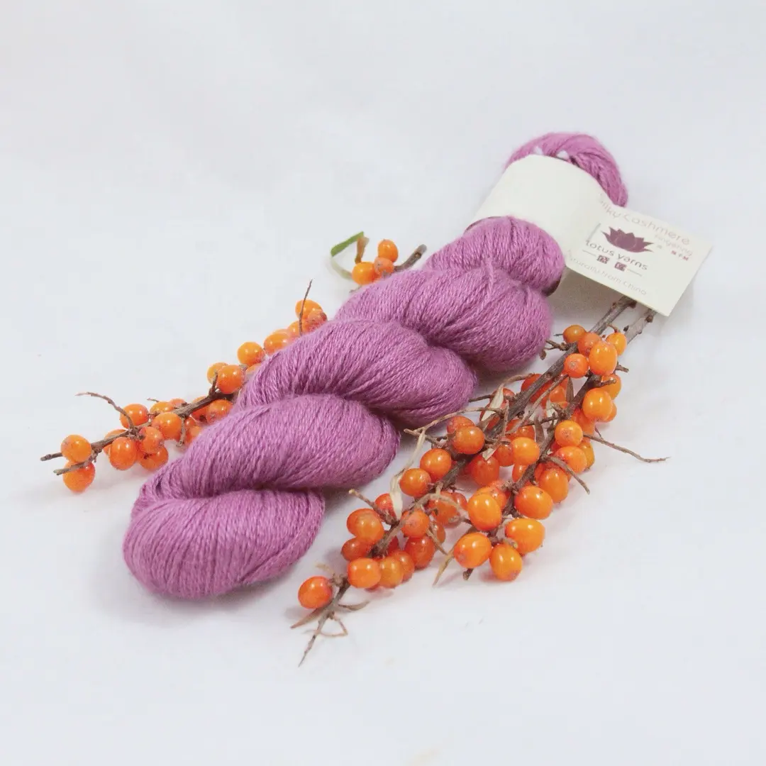 Sợi Sen Ren Trọng Lượng 365M/55Gram Lụa Cashmere Pha Trộn Sợi Mềm Cho Handknitting Hoặc Crochet Khăn Choàng