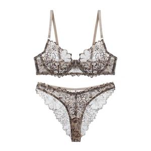 Ensemble de <span class=keywords><strong>lingerie</strong></span> ultra-fine en dentelle imprimée et soutien-gorge, best-seller européen et américain - Product Image 6