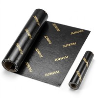 Kit d'insonorisation complet pour voiture JUNPAI 36 pieds carrés, ensemble de tapis d'amortissement en feuille d'aluminium butyle pour porte, sol, toit, coffre, 18 pièces