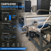 Robot de portique cantilever à structure rigide pour automatisation latérale de machines-outils, haute précision de positionnement, vente directe usine