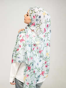 Modello stampato vendita calda OEM/bandane etniche 2025 nuovo Lenzing modale Rayon viscosa Hijab per le donne ossidiana grigio - Product Image 3